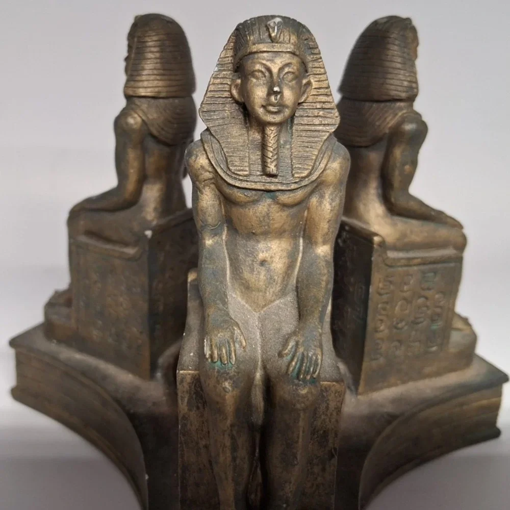 Three Egyptian Statues Candle‎ Holder